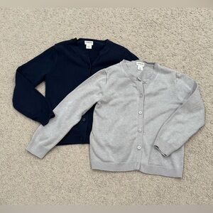 Crewcuts Navy and Gray Cardigan Duo